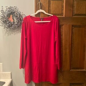 Eileen Fisher Long Sleeve Red Tunic